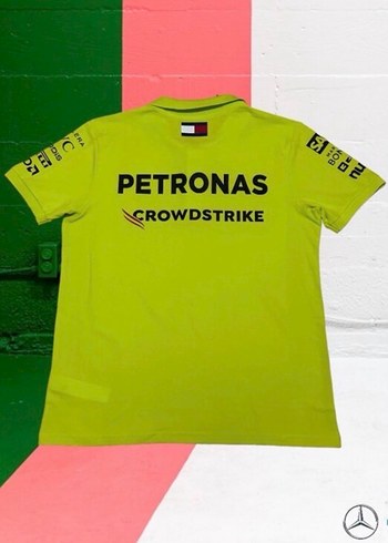 Mercedes AMG Petronas F1 Yeşil Polo Tshirt - Görsel 3