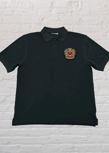 Milli Takım Alternatif Patch Logolu Avrupa Kalıp Füme Polo Tshir - Görsel 2