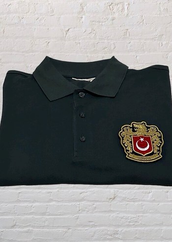 Milli Takım Alternatif Patch Logolu Avrupa Kalıp Füme Polo Tshir - Görsel 5