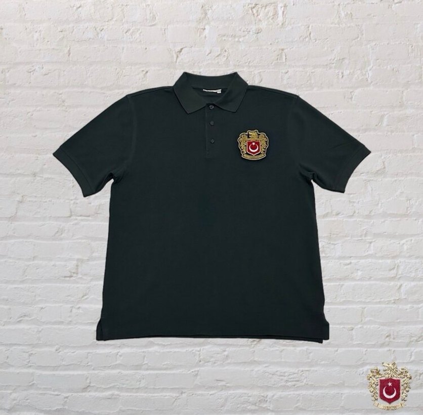 Milli Takım Alternatif Patch Logolu Avrupa Kalıp Füme Polo Tshir - Görsel 2