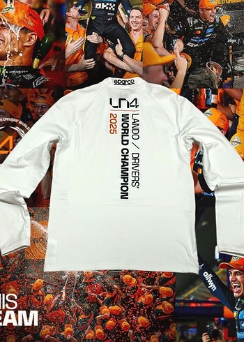 Lando Norris X McLaren F1 2025 Pilot Şampiyonluğu Termal İçlik - Görsel 3