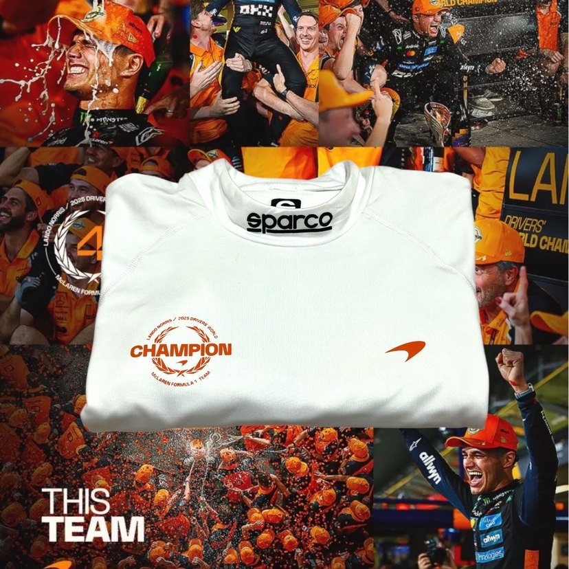 Lando Norris X McLaren F1 2025 Pilot Şampiyonluğu Termal İçlik - Görsel 4