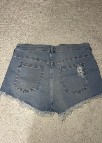 Düğmeli Loose Fit Mini Denim Şort - Görsel 2