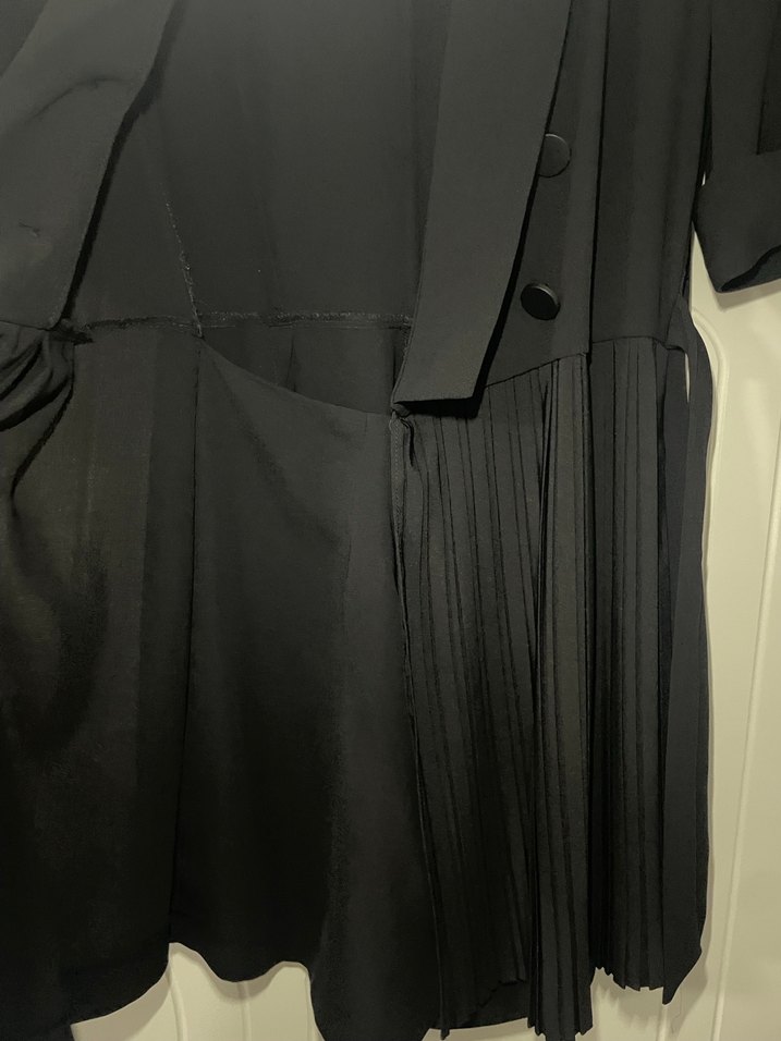 Siyah Uzun Kollu Kadın Şortlu Tulum - Görsel 2