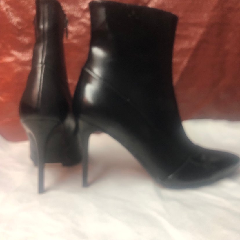 Kadın Siyah Stiletto Topuklu Goth Bot - Görsel 4