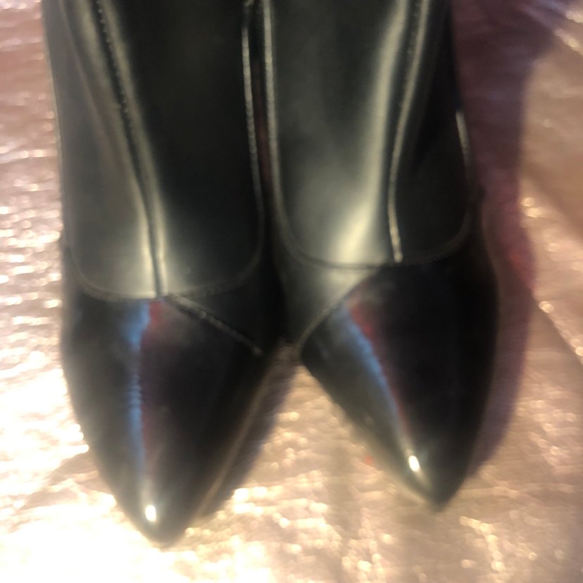 Kadın Siyah Stiletto Topuklu Goth Bot - Görsel 2