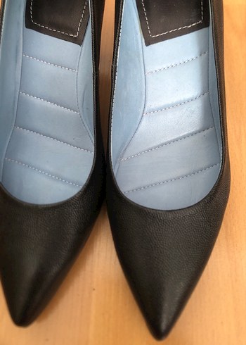 Siyah Tokalı Stiletto Kadın Ofis Ayakkabısı - Görsel 3