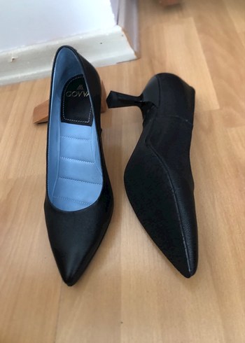 Siyah Tokalı Stiletto Kadın Ofis Ayakkabısı - Görsel 2