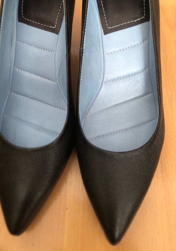 Siyah Tokalı Stiletto Kadın Ofis Ayakkabısı - Görsel 3