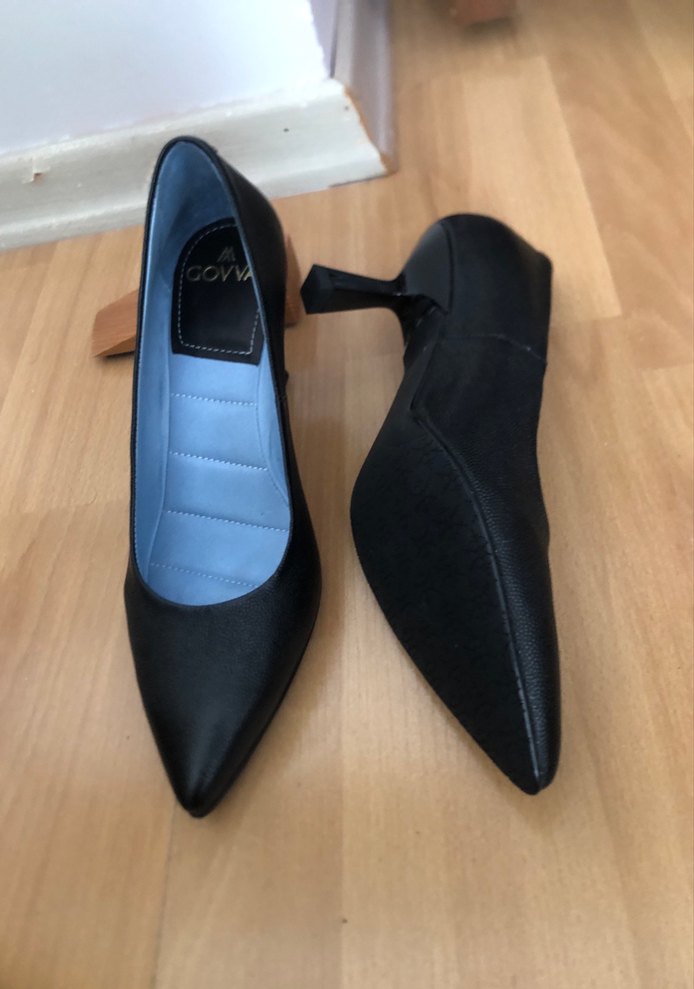 Siyah Tokalı Stiletto Kadın Ofis Ayakkabısı - Görsel 2