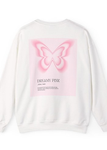 Kadın Beyaz Basic Sweatshirt - Görsel 2