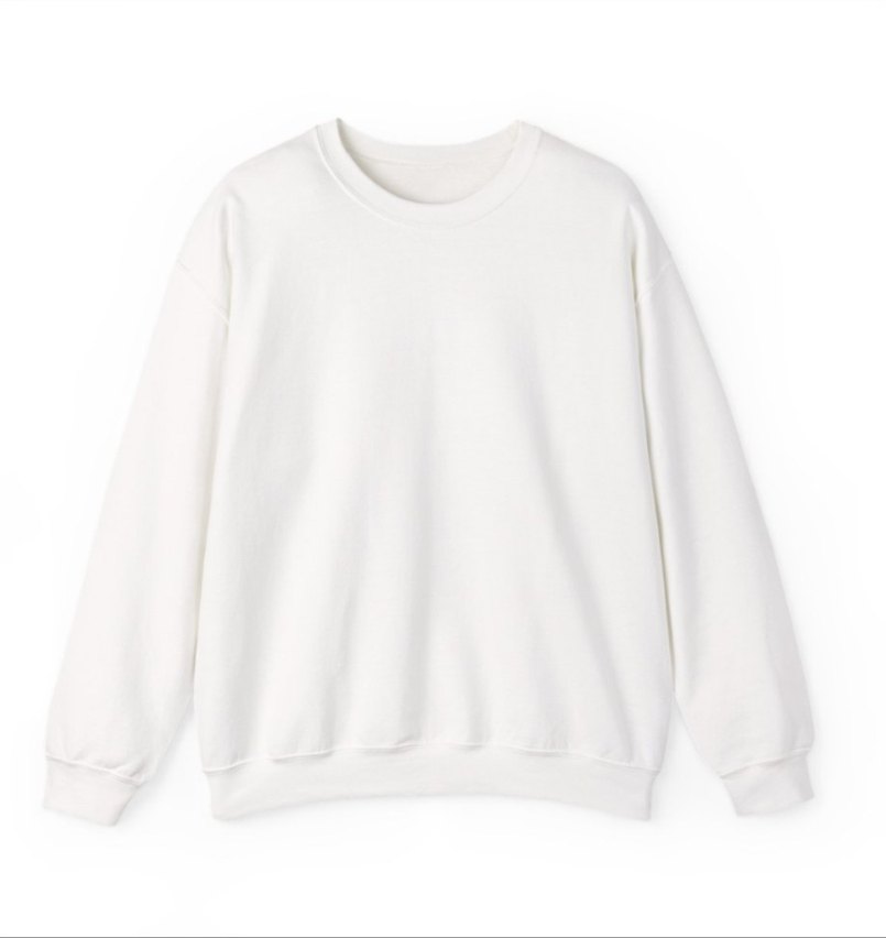 Kadın Beyaz Basic Sweatshirt - Görsel 3