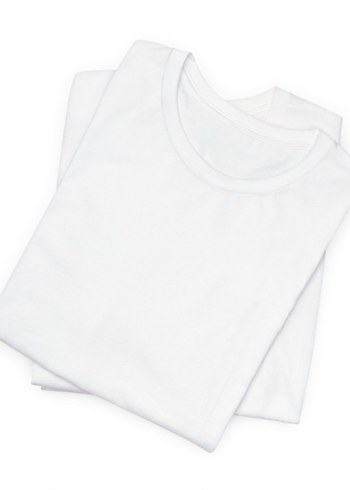 Kadın Beyaz Baskılı Kısa Denim Tişört - Görsel 5