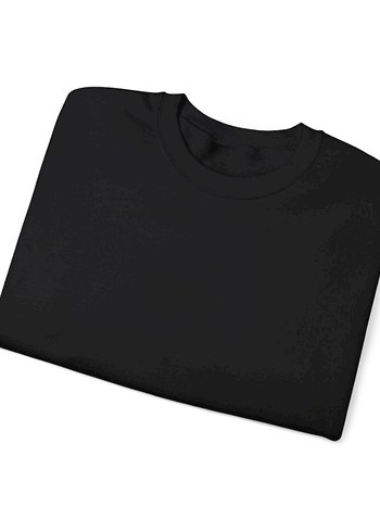 Siyah Oversize Kadın Sweatshirt - Görsel 5