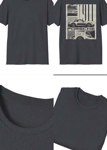 Siyah Baskılı Oversize Erkek Tişört - Görsel 2