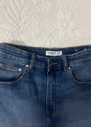Düğmeli Koyu Mavi Kadın Mini Denim Şort - Görsel 3