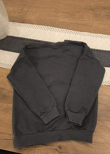 Gri çocuk Sweatshirt, , Uzun Kollu - Görsel 2