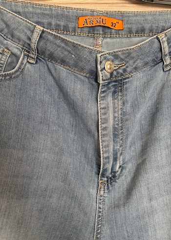 Mavi Normal Boy Salaş Kadın Kot Pantolon - Görsel 2