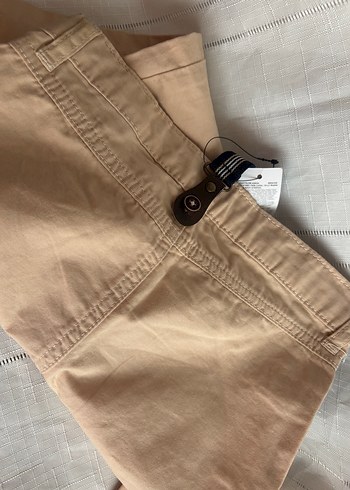 Bej Kemerli Erkek Çocuk Keten Pantolon - Görsel 5