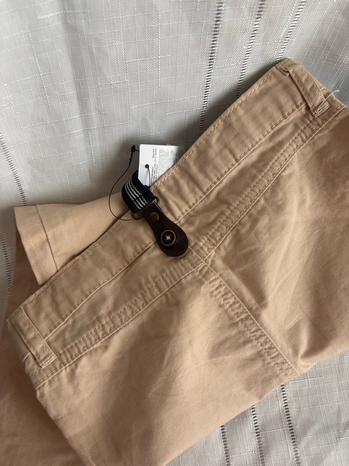 Bej Kemerli Erkek Çocuk Keten Pantolon - Görsel 4