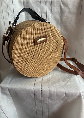 Hasır Kemer Detaylı Bohem Kadın Çanta - Görsel 3