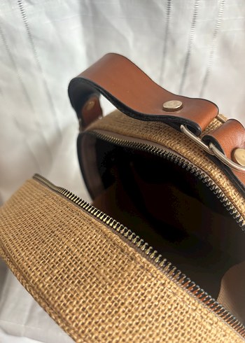 Hasır Kemer Detaylı Bohem Kadın Çanta - Görsel 4