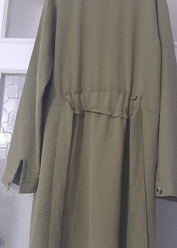 Düğmeli Uzun Kesim ayrobin kumas - Görsel 6