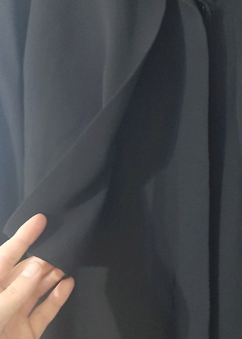 Siyah Uzun Kadın tunik - Görsel 6