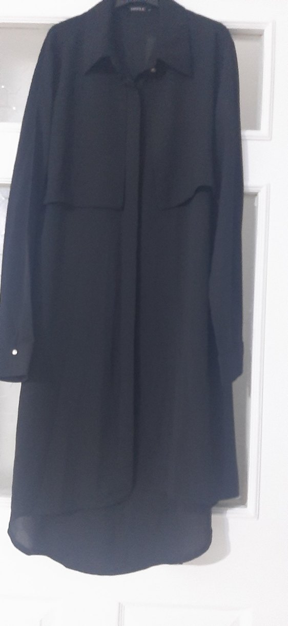 Siyah Uzun Kadın tunik - Görsel 3