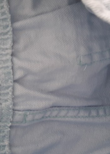 Düğmeli Mavi Kadın Denim Şort - Görsel 7