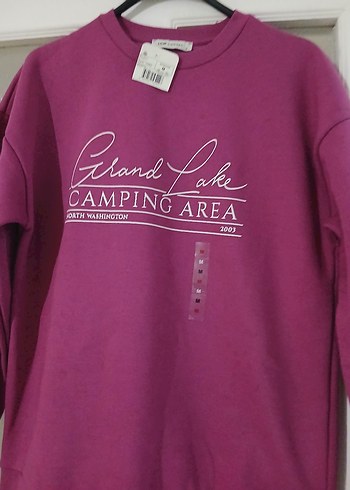 pembe Baskılı Kadın Sweatshirt - Görsel 4