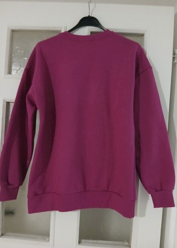 pembe Baskılı Kadın Sweatshirt - Görsel 5