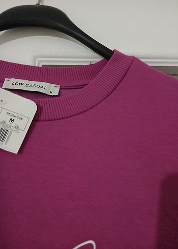 pembe Baskılı Kadın Sweatshirt - Görsel 3