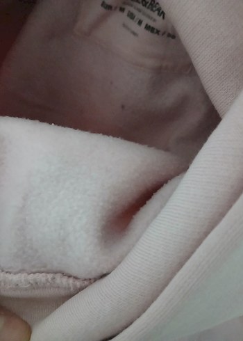 Pembe Kapüşonlu Uzun Kollu Sweatshirt - Görsel 8