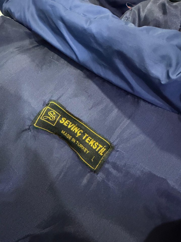 Kürk Detaylı Uzun Lacivert Kadın Kışlık Mont - Görsel 2