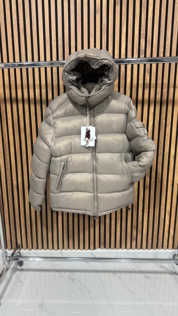 Erkek Siyah Deri Şişme Mont - Görsel 3