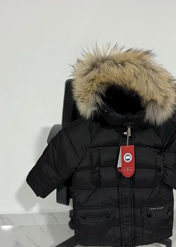 Beyaz Kürklü Nakışlı çocuk Montları - Görsel 7