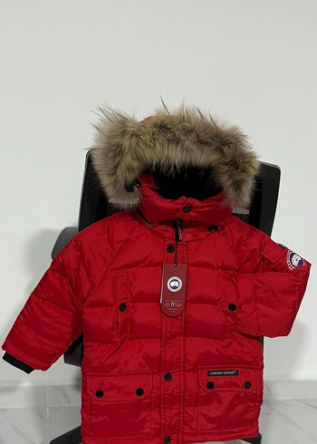 Beyaz Kürklü Nakışlı çocuk Montları - Görsel 2