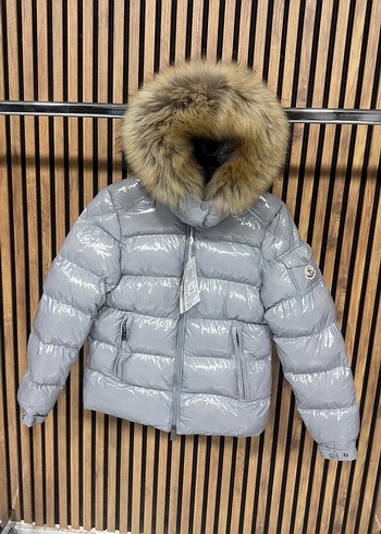 Kürk Detaylı Kısa Mavi Kadın Mont - Görsel 2