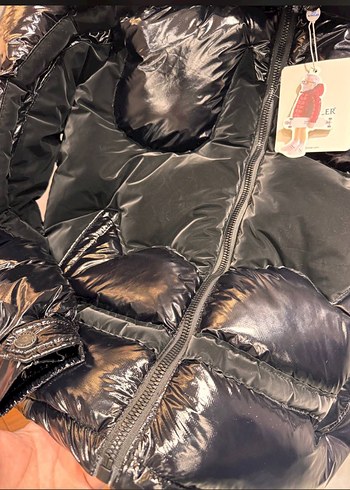 Erkek Siyah Mini Suni Kumaş Fermuarlı Mont - Görsel 3