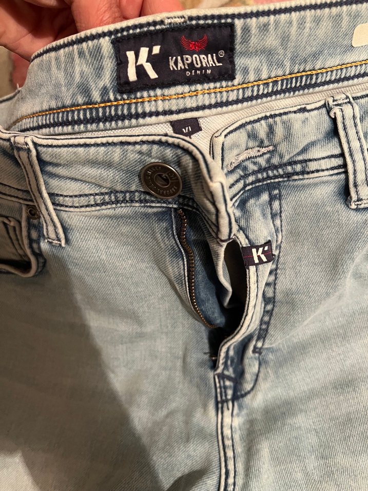 Mavi Bağlamalı Kısa kot Erkek Şort - Görsel 2