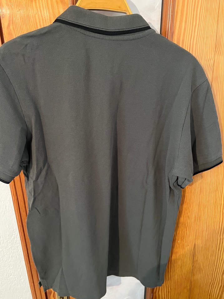 Haki Kısa Kollu Polo Tişört - Görsel 3