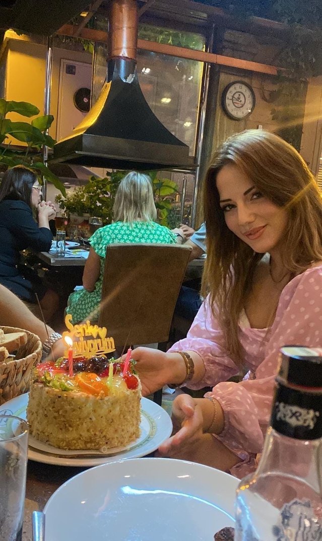 Pembe Puf Kollu Bohem Mini Elbise - Görsel 2