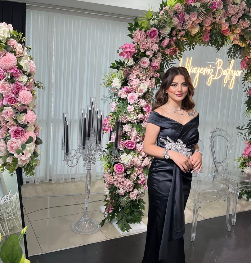 Siyah Straplez Uzun Abiye Elbise - Görsel 2