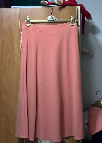 Pembe Kemerli Kolsuz Mini Kadın Takım - Görsel 3