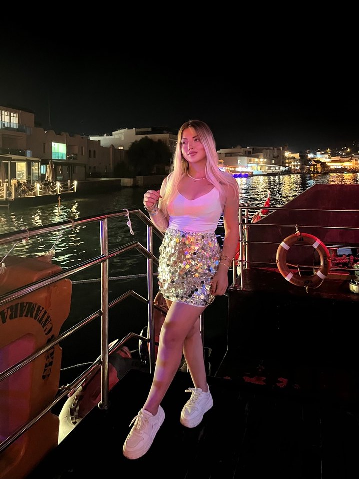 Işıltılı Mini Pullu Straplez Elbise - Görsel 3