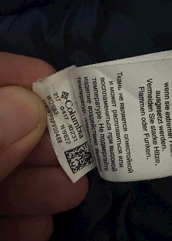 Orijinal Columbia Kapüşonlu Mavi Erkek Mont - Görsel 5