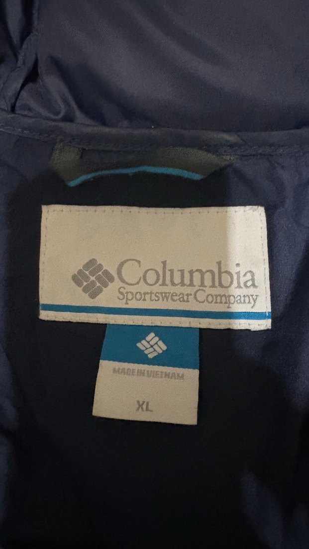 Orijinal Columbia Kapüşonlu Mavi Erkek Mont - Görsel 4
