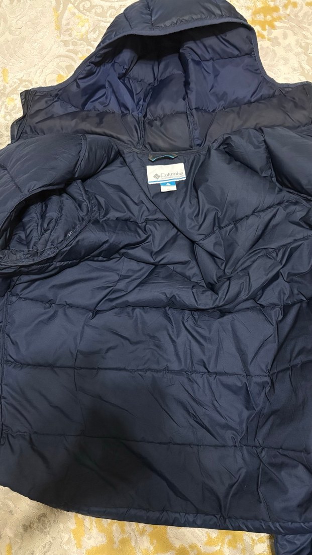 Orijinal Columbia Kapüşonlu Mavi Erkek Mont - Görsel 3