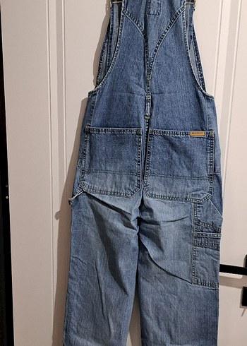 Kadın Mavi Denim Uzun Tulum - Görsel 2